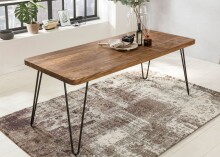 Esstisch in Braun aus Massivholz Sheesham - 80x120x76cm (LxBxH)