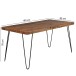 Esstisch in Braun aus Massivholz Sheesham - 80x160x76cm (LxBxH)