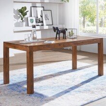Esstisch in Braun aus Massivholz Sheesham - 60x120x76cm (LxBxH)