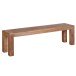 Sitzbank in Braun aus Massivholz Akazie - 160x35x45cm (LxBxH)