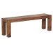 Sitzbank in Braun aus Massivholz Sheesham - 140x35x45cm (LxBxH)