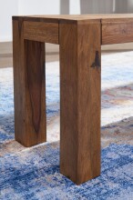 Sitzbank in Braun aus Massivholz Sheesham - 180x35x45cm (LxBxH)