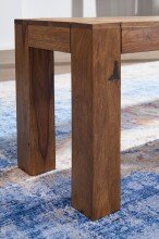 Sitzbank in Braun aus Massivholz Sheesham - 180x35x45cm (LxBxH)