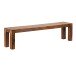 Sitzbank in Braun aus Massivholz Sheesham - 180x35x45cm (LxBxH)