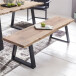 Sitzbank in Braun - 180x40x45 (LxBxH)