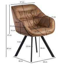 Esszimmerstuhl - 64cm (L)