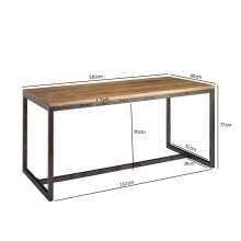 Esstisch in Braun - 60x120x77 (LxBxH)