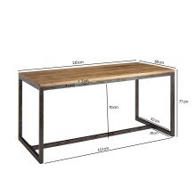 Esstisch in Braun - 60x120x77 (LxBxH)