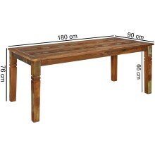 Esstisch in Braun - 90x180x76 (LxBxH)