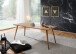 Esstisch in Braun aus Sheesham Massivholz - 80x160x76cm (LxBxH)