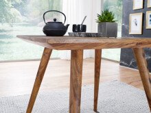 Esstisch in Braun aus Sheesham Massivholz - 80x80x76cm (LxBxH)
