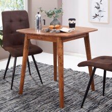 Esstisch in Braun aus Sheesham Massivholz - 80x80x78cm (LxBxH)