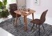 Esstisch in Braun aus Sheesham Massivholz - 80x80x78cm (LxBxH)