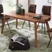 Esstisch in Braun aus Sheesham Massivholz - 60x120x77cm (LxBxH)