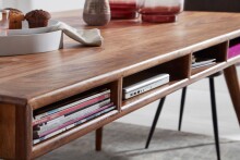Esstisch in Braun aus Sheesham Massivholz - 100x200x77cm (LxBxH)