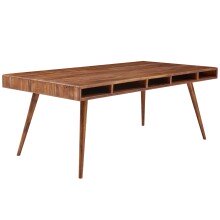 Esstisch in Braun aus Sheesham Massivholz - 100x200x77cm...