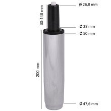 Druckfeder in Silber - 20cm (H)