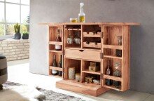 Barschrank in Braun - 65x50x91 (LxBxH)