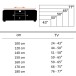 TV-Board in Braun - 147x38x50 (LxBxH)