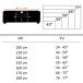 TV-Board in Braun - 147x38x50 (LxBxH)