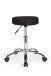 Arbeitshocker in Schwarz aus Stoff - 55x55x70cm (LxBxH)
