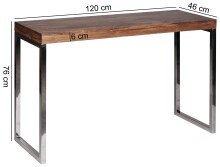 Konsolentisch in Braun - 45x120x76 (LxBxH)