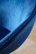 Relaxsessel in Blau aus Schalensitz: Samt Untergestell: Eisen - 70x70x79 (LxBxH)