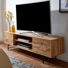 Lowboard Holz Eiche-Dekor 160x45x40 cm TV-Kommode mit...