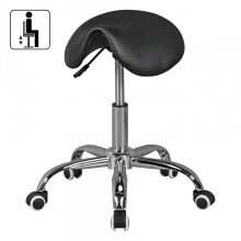 Arbeitshocker in Schwarz - 60x60x60cm (LxBxH)