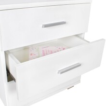 Nachtkonsole in Weiß - 45x34x54 (LxBxH)