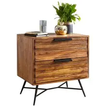 Nachtkonsole in Braun - 60x40x60cm (LxBxH)