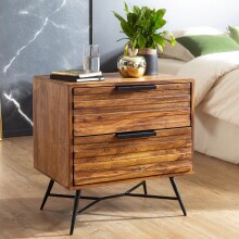 Nachtkonsole in Braun - 60x40x60cm (LxBxH)