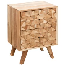 Nachtkonsole in Braun - 44x35x61 (LxBxH)
