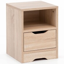 Nachtkonsole in Grau - 31x31x43 (LxBxH)