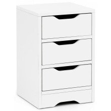 Nachtkonsole in Weiß - 31x31x49 (LxBxH)