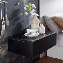 Nachtkonsole in Schwarz - 46x30x15cm (LxBxH)