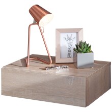 Nachtkonsole in Grau - 46x30x15cm (LxBxH)