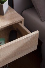 Nachtkonsole in Grau - 46x30x15cm (LxBxH)