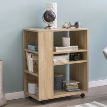 Regal iRegal in Sonoma-Eiche - 60x35x75cm (LxBxH)n Grau - 60x35x75cm (LxBxH)