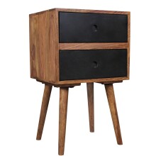 Nachtkonsole in Braun - 35x40x67 (LxBxH)
