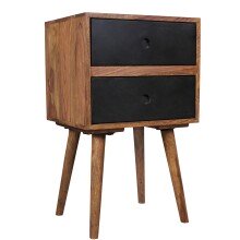 Nachtkonsole in Braun - 35x40x67 (LxBxH)