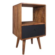 Nachtkonsole in Schwarz - 40x35x70 (LxBxH)