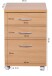 Rollcontainer in Braun - 40x45x60cm (LxBxH)