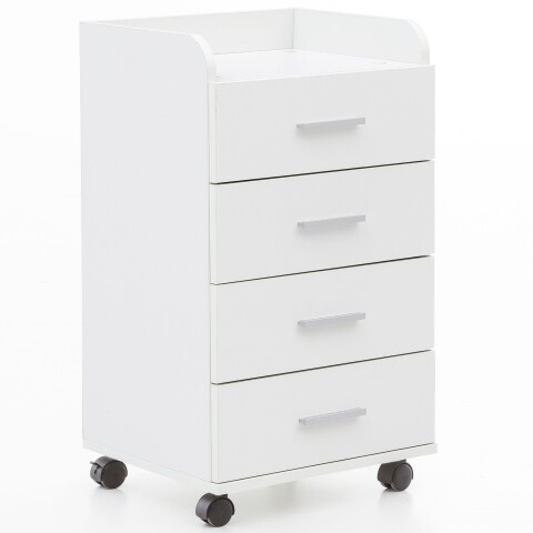 Rollcontainer in Weiß - 40x33x71 (LxBxH)