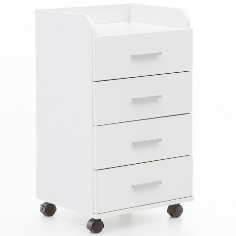 Rollcontainer in Weiß - 40x33x71 (LxBxH)