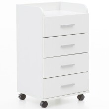 Rollcontainer in Weiß - 40x33x71 (LxBxH)