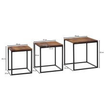 Satztisch (3er Set) - 40cm (L)
