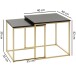 Satztisch (2 teilig) in Schwarz - 40x40x42 (LxBxH)