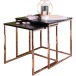 Satztisch (2 teilig) in Schwarz - 40x40x42 (LxBxH)