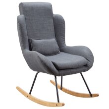 Schaukelsessel in Schwarz - 75x88x110 (LxBxH)